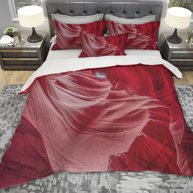 Ensemble de housse de couette designart à l’intérieur d’un mur de antilope canyon