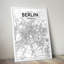 Berlin City Map 1 Piece Wall Art-858337113