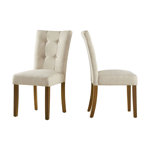 Mitzi 20'' H Tufted Linen Upholstered Side Chair