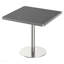 Table carrée bistro moderne tulipe 31,5 pouces avec plateau en faux marbre, facile à assembler, structure en métal robuste-204080000-204080007