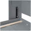 Grand lit escamotable mural avec tablettes supérieures et USB-1058864317