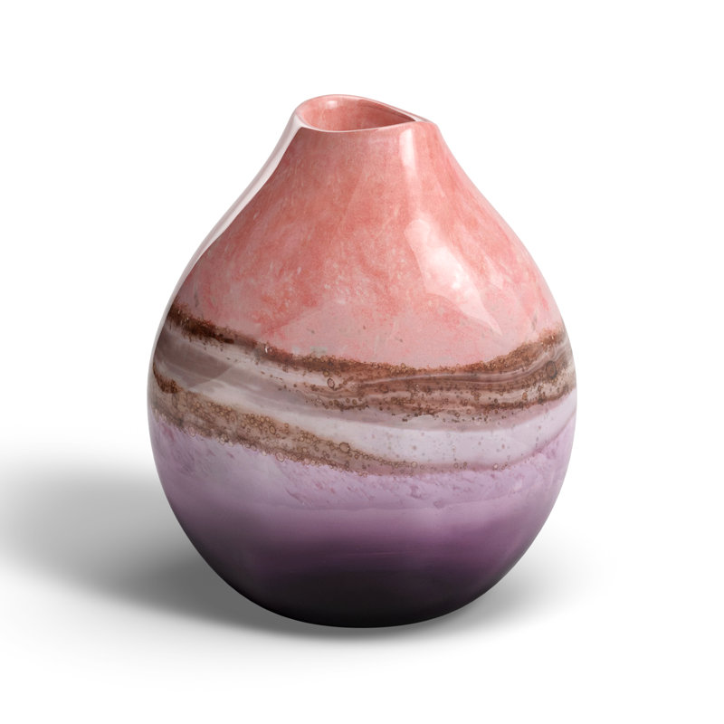 Zaelyn 10.25'' Handmade Glass Table Vase
