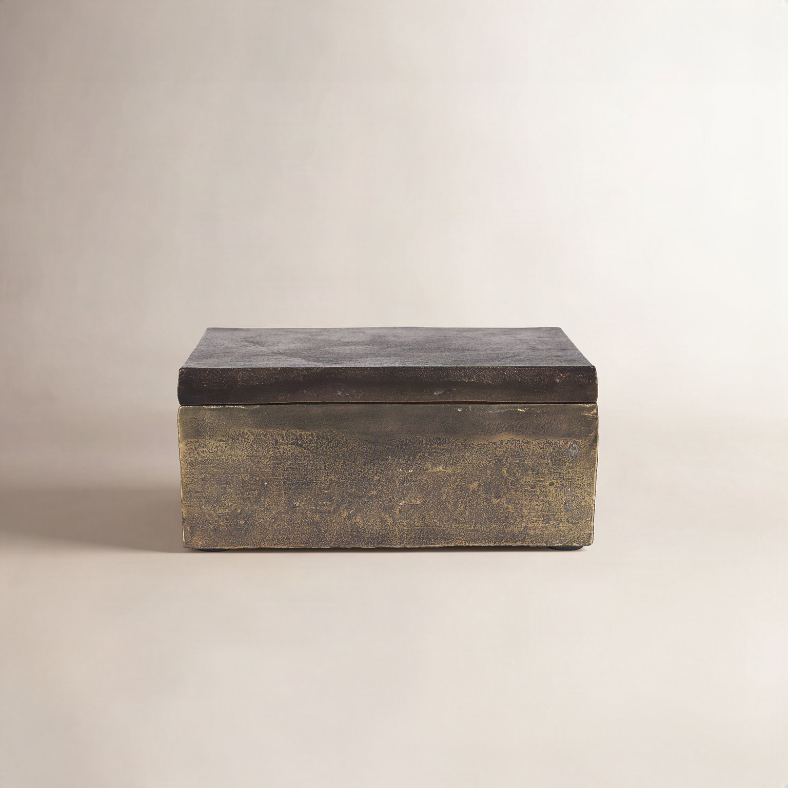 Shamille Metal Decorative Box, 4.72" H x 7.87" W x 9.84" D