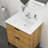White Rectangular Single Vanity Top with 1 Faucet Hole and Overflow (Sink Only)