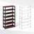 Ebern Designs Lynde 4-Tier Multipurpose Standing Shelves, Black, Set of 2-535581956