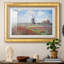 Champs de tulipes avec le moulin de Rijnsburg, 1886 - Claude Monet - Reproduction encadrée sur mesure-853773868-853773882-853773885