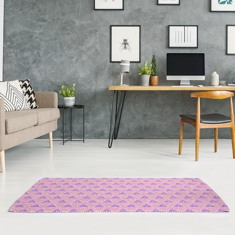 Chenille Geometric Indoor Rug, Rectangle 4' x 6'