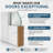 36" x 80" 3-Lite Frosted Glass Solid Core Manufactured Wood Pivot-French Or Bi-Fold Doors with Hardware Kit,White.(Ideal for Closet,Pantry,Laundry,Bathroom)-101770839-133711541
