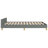 Pranavi vidaXL Fabric Platform Bed Frame, Slats Support, No Mattress-1560611684-1560611680