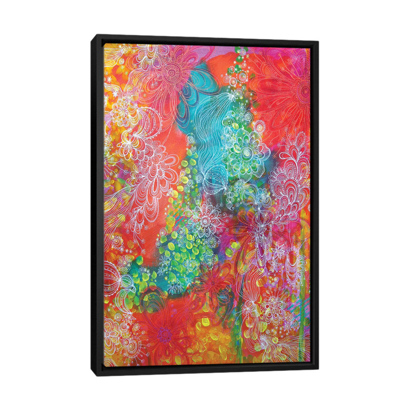 « tachetée light » par stéphanie corfee, impression sur toile, H 26 po x l 18 po x P 1,5 po, Toile avec cadre noir