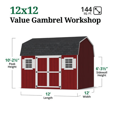 Value Gambrel Workshop Shed