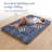 Japanese Floor Mattress, Japanese Futon Mattress With Washable Cover, Tatami Mattress Floor Mattress Foldable, Easy To Store And Portable For Camping,(Blue Cactus)-2101370883