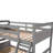 Twin Over Full Bunk Bed With Storage - Gray