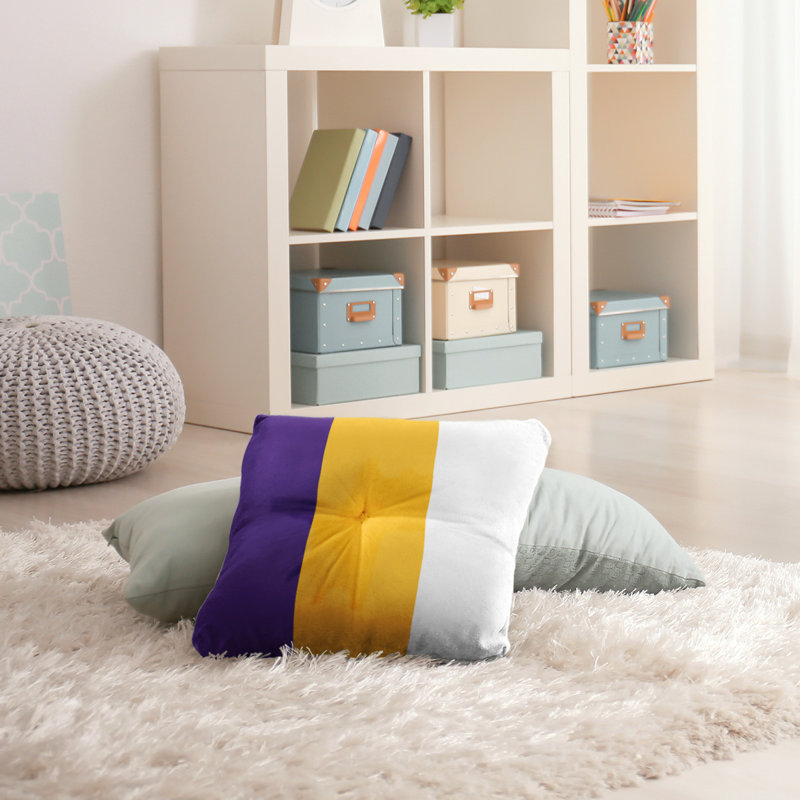  Coussin de sol touffeté, 30 po x 30 po, Doré