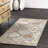 Daye Traditional Tiled Power Loom Performance Gray/Beige Rug-785390648