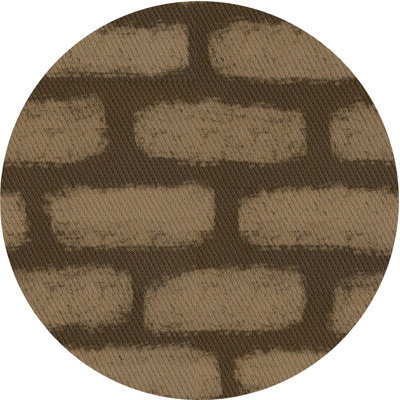 Tapis abstrait vert foncé / brun