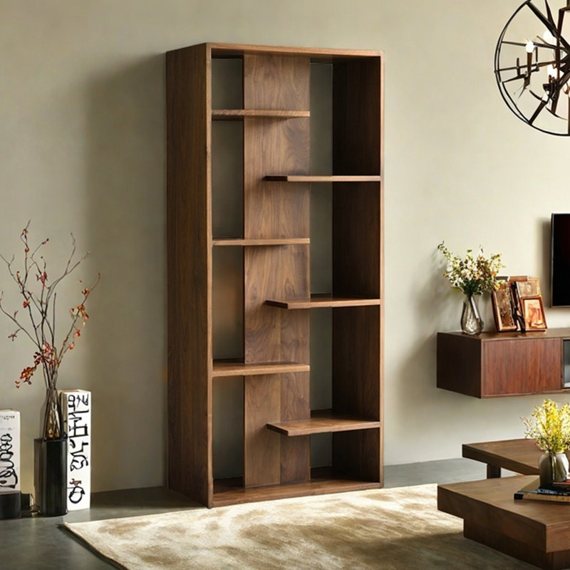 Bibliothèque de style américain, H 70,80 po x l 31,5 po x P 15,7 po