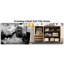 Hand - Buffet de 55 po, 2 tiroirs 3 portes, multifonctionnel pour la cuisine et les espaces de vie, console de café, tablettes réglables, protection pour les pointes, capacité de 200 livres, palette de couleurs brun jaune,