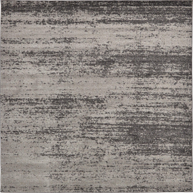 Tapis gris foncé Croslin, Carré 7 pi 10 po x 7 pi 10 po