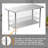 FDW Modern Stainless Steel Work Table 60'' L x 24'' W x 35'' H, Commercial Prep Table Workstation for Kitchen, Restaurant, Garage and Utility Use
