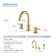 Circular Widespread 2-handle Bathroom Faucet with Drain Assembly