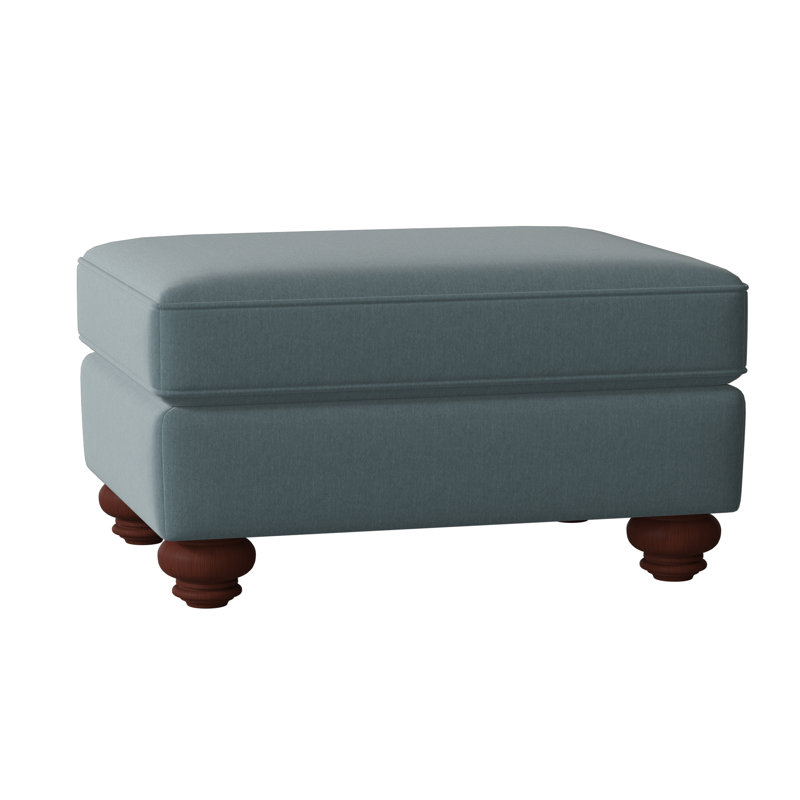 Repose-pieds rectangulaire 33 po Craftmaster, Manhattan, Sergé performance bleu Peyton 22