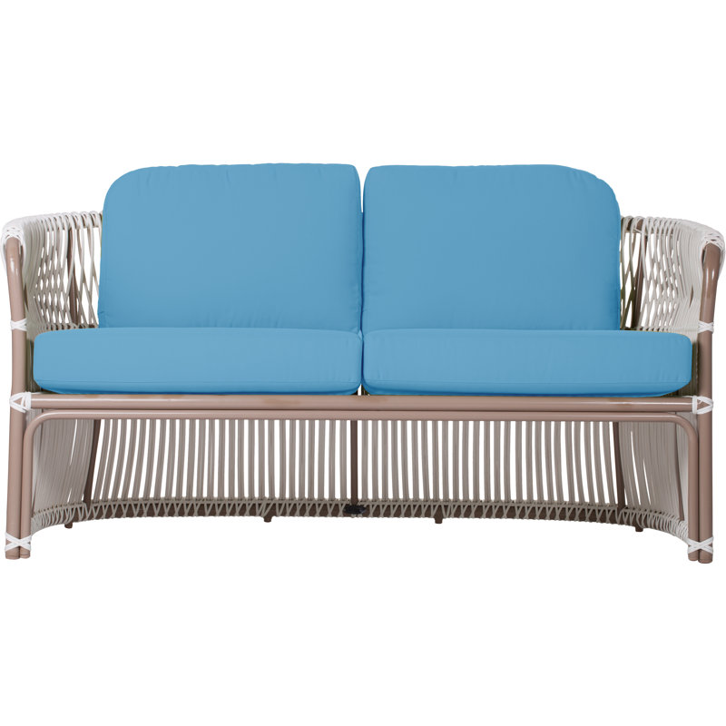 Fiji Collection Outdoor 2 - Seat Loveseat, Canvas Capri Sunbrella® Canvas