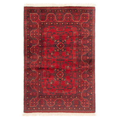 Tapis rouge Finest Khal Mohammadi 3 pi 4 po x 4 pi 11 po