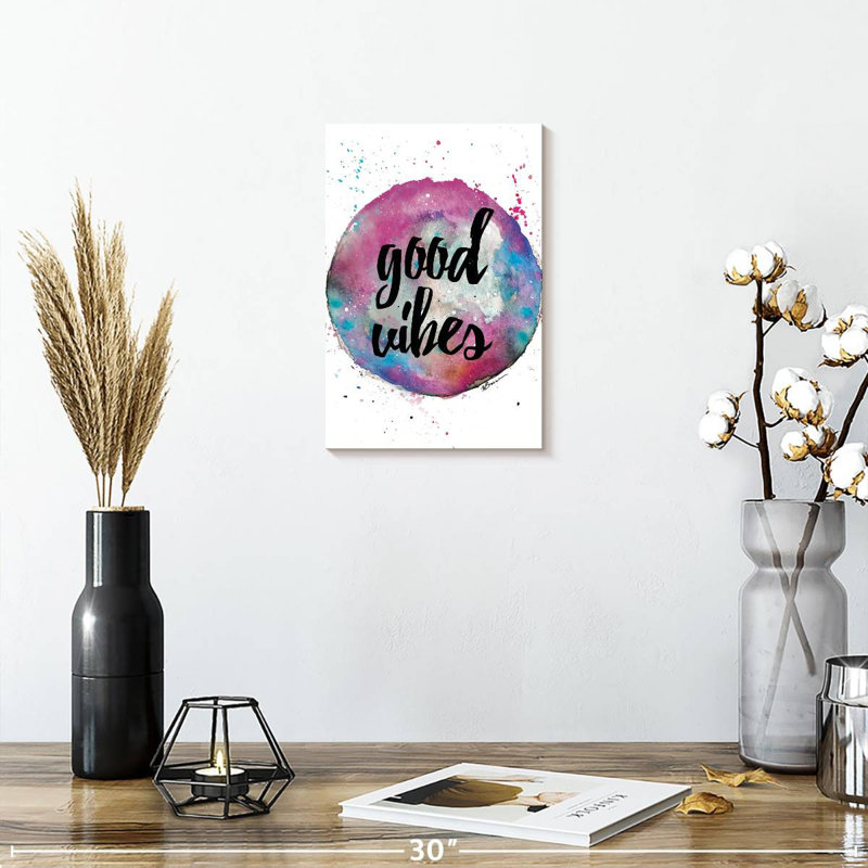 Tergel Good Vibes Splash, 12" H x 8" W