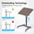 Cordless Auto-Lifting Adjustable Standing Desk With Tiltable Desktop, Smooth Height Adjustment, And Mobile Casters