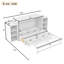 Lit escamotable double avec rangement peu encombrant-1095889881