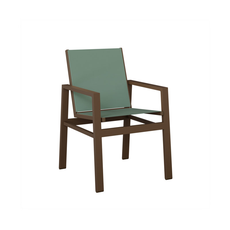 Chaise berçante Vida de Berlin Gardens, Veine d'aluminium et de bois mesquite, Bleu sauge