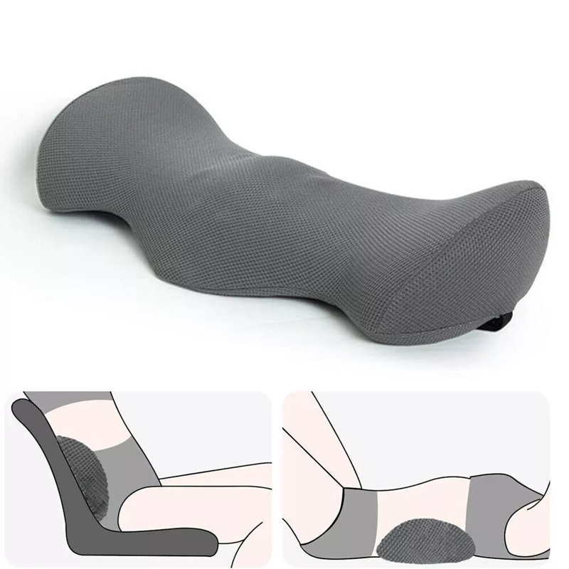 Memory Foam Lumbar Support Pillow For Low Back Pain Relief Ergonomic Back Pillow