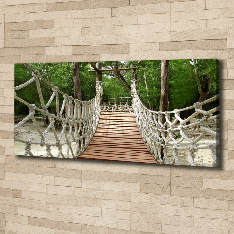 Rope Bridge - Print, Canvas, 50cm H x 125cm W x 2cm D