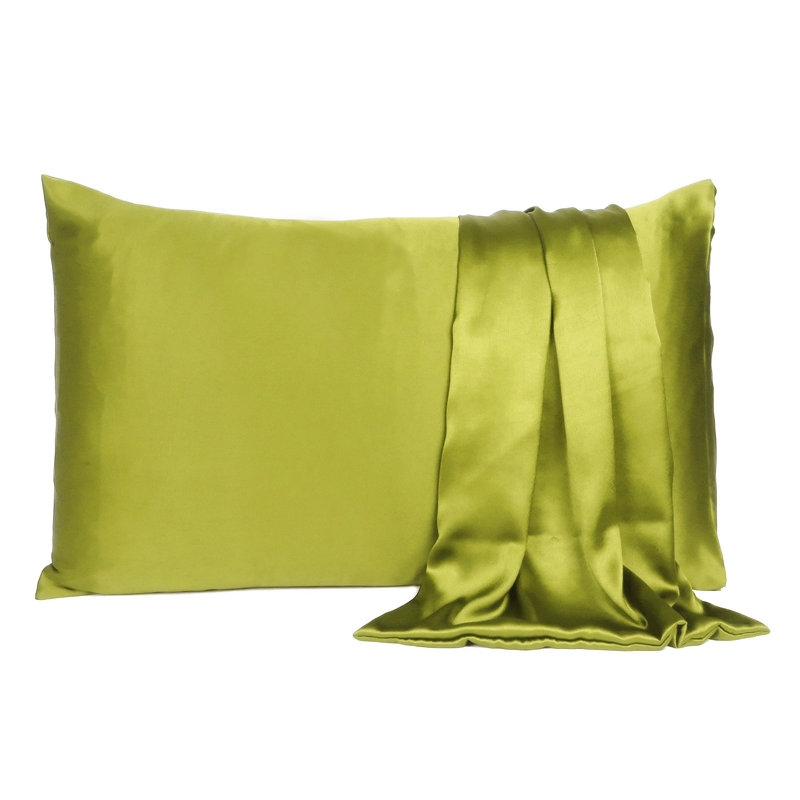 Taie d'oreiller en satin , Grand, Citronnelle