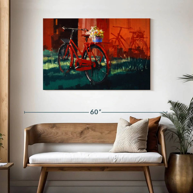 Vélo rouge Mehar, H 30 po x l 45 po