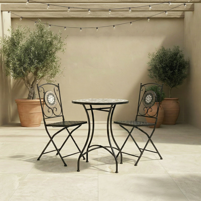 Groce 2 - Person Patio Dining Set with Round Table