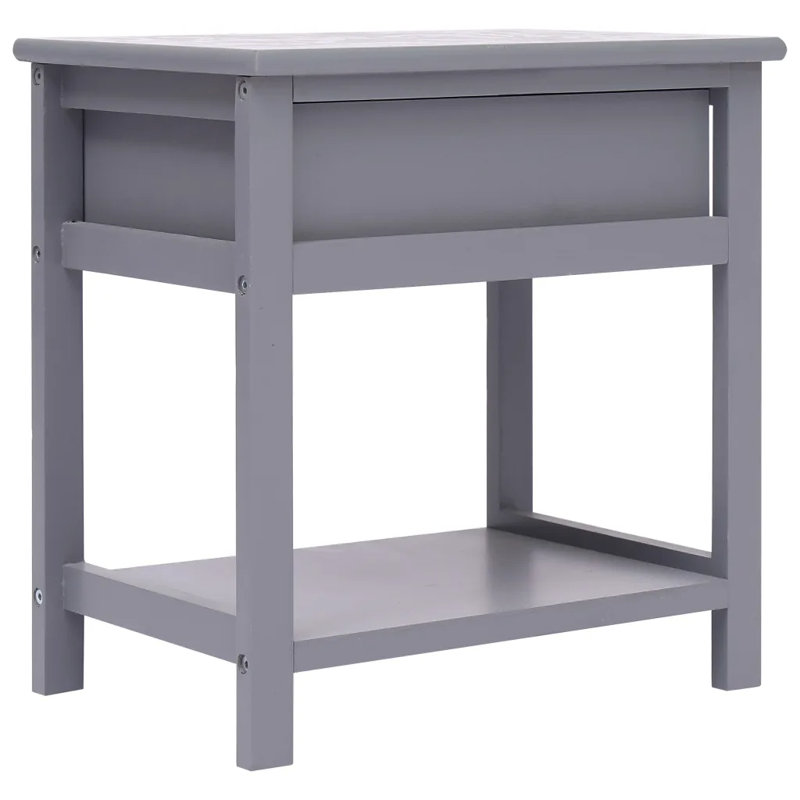 Almyra 40cm W Solid + Manufactured Wood Bedside Table