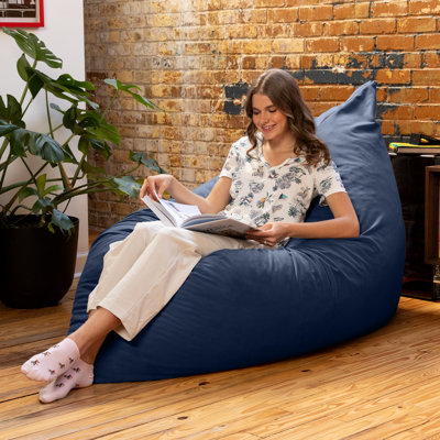 Pillow Saxx 5.5-Foot Décor Bean Bag Giant Floor Pillow Lounge, Lush Velvet by Trule