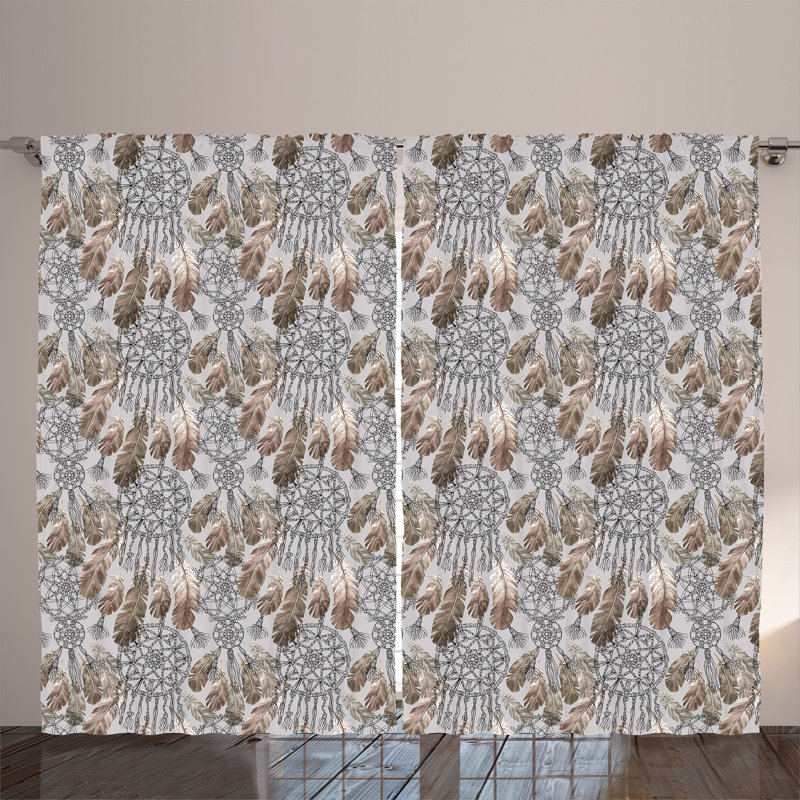 Semi Sheer Curtain Pair