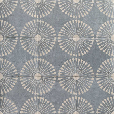 Carrelage de sol et mural en porcelaine satinée à motif 8 "x 8" Amanecer