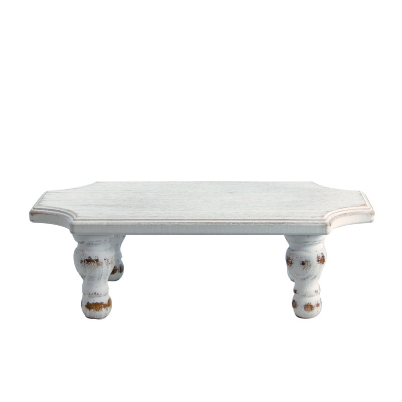 Piédestal en bois blanc 15,75 po