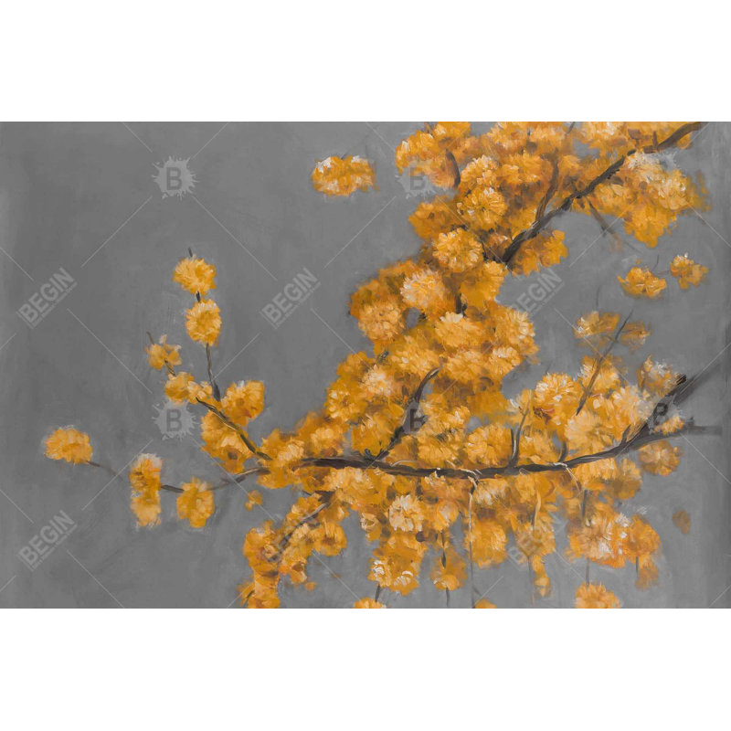 Golden wattle plant with pugg ball flowers Bath Mat with Non-Slip Backing - Quick Dry Memory Foam Bathroom Rug - Absorbent - Modern Plush Spa-Style - Machine Washable