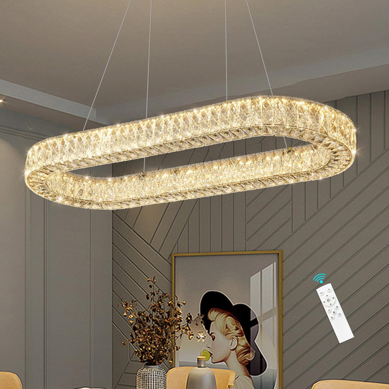 Lustre en cristal Glam, Doré