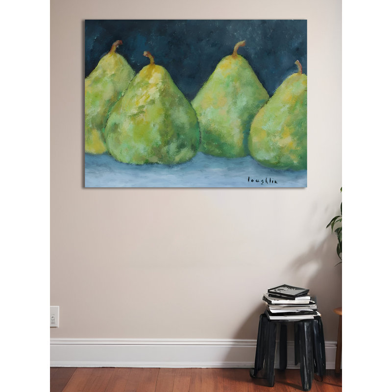 «Pears» par Brendan Loughlin, reproduction d'art sur toile tendue, H 30 po x l 40 po x P 1,5 po