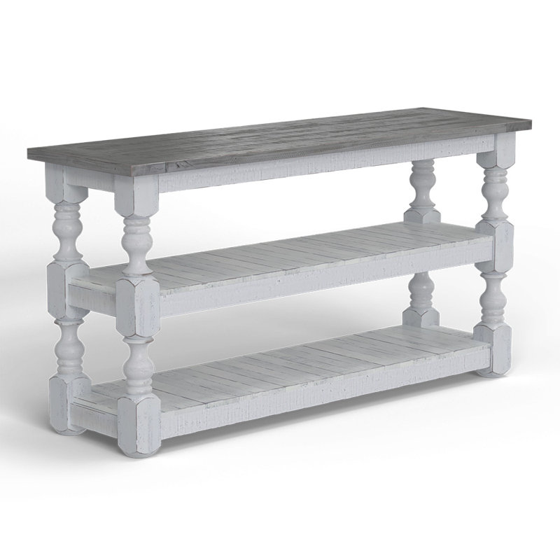 Console en bois massif 61,5 po Glenna