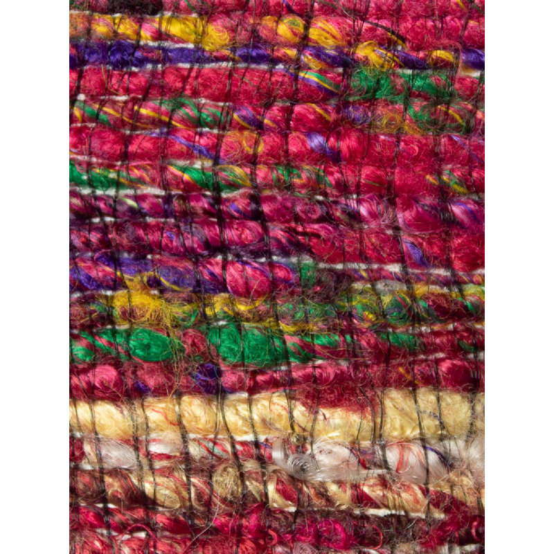 Holi Area Rug in Burnt Red, Rectangle 5' x 8'