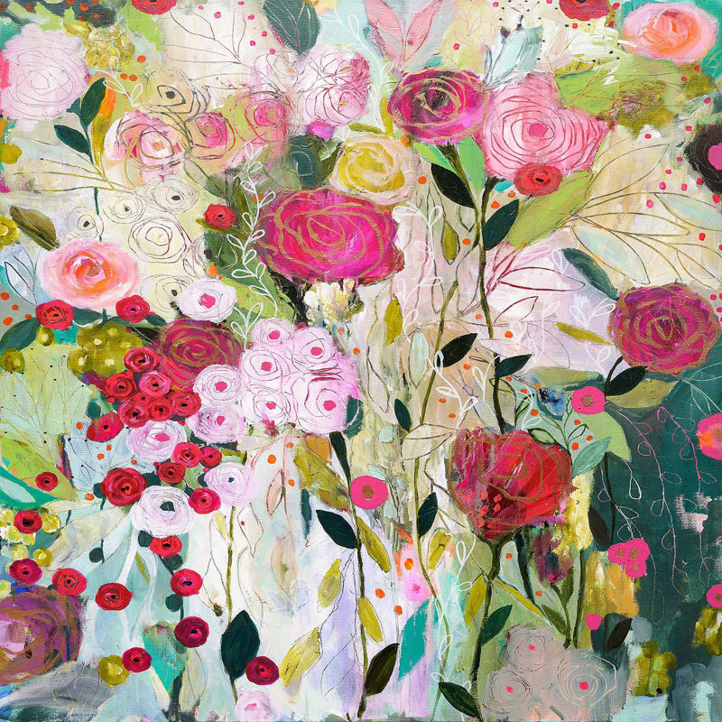 Ensembles de housses de couette DiaNoche en microfibre par Carrie Schmitt - Rose sauvage