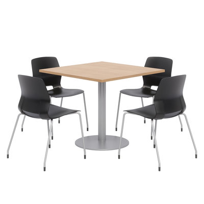 Square Breakroom Table and Chair Set