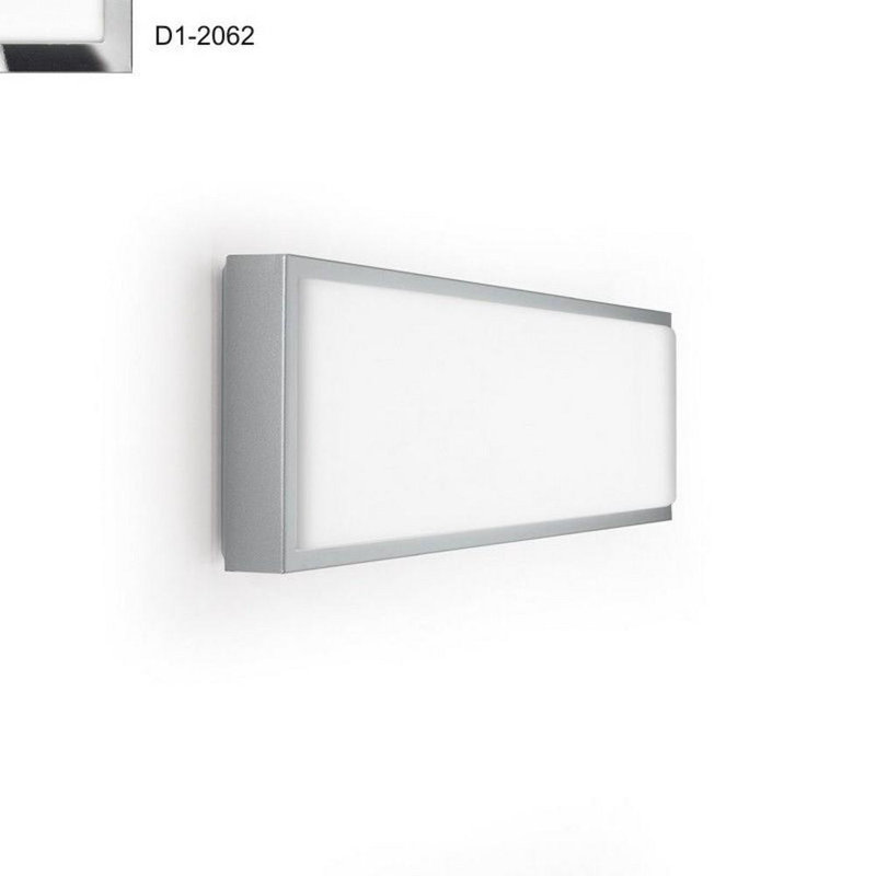 Flat R - Two Light Flush Mount, Chrome